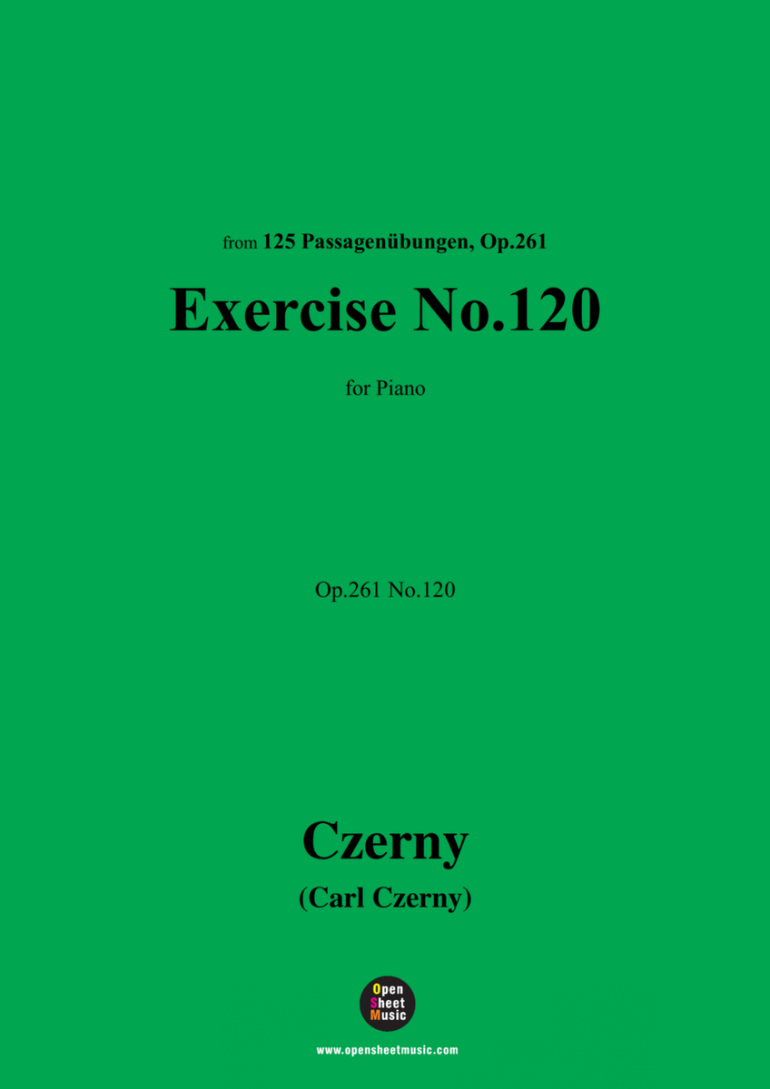 C. Czerny-Exercise No.120,Op.261 No.120 image number null