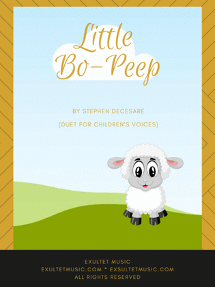 Book cover for Little Bo-Peep (Duet for Children's Voices)
