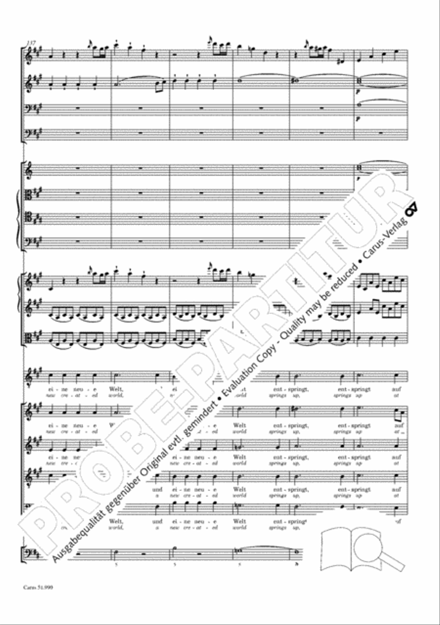 The Creation (Die Schopfung) 4-Part scores gallery preview page 53