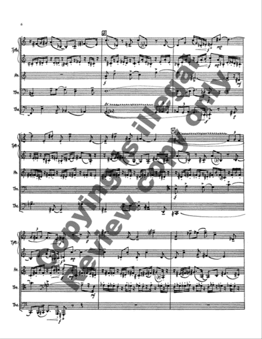 Rounds & Dances (Brass Score) Brass Quintet scores gallery preview page 11