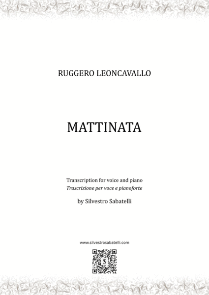 Mattinata - Ruggero Leoncavallo