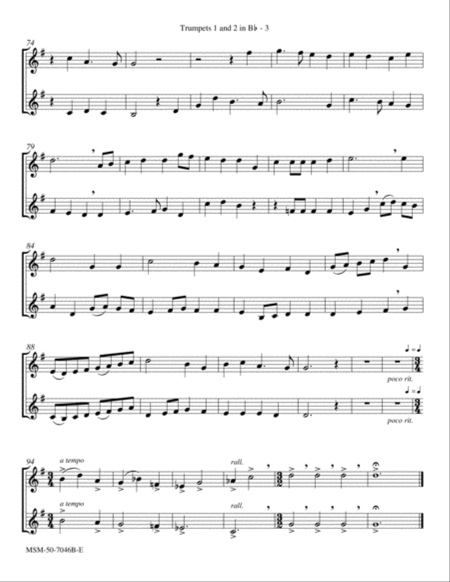 Give Thanks to God on High Choir scores gallery preview page 3
