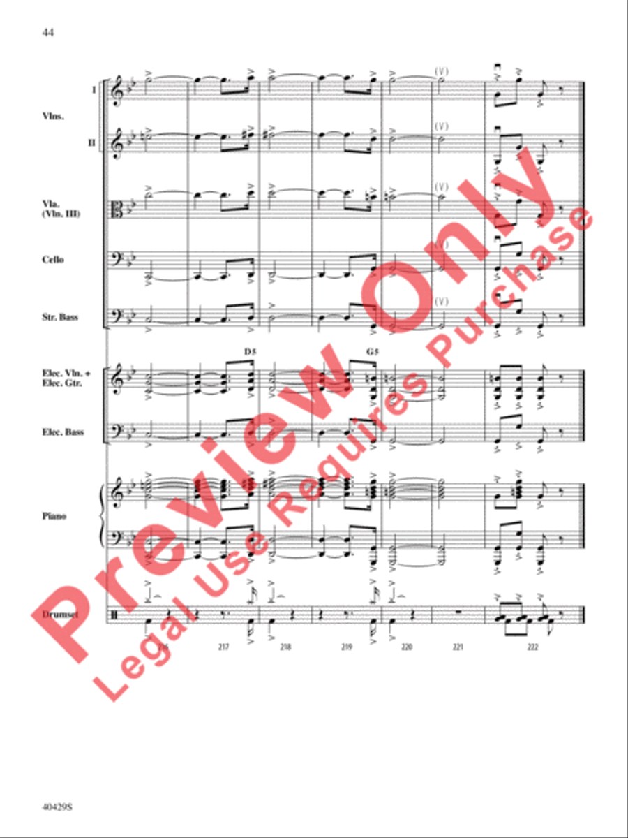 Wish Liszt Wish Liszt String Orchestra scores gallery preview page 45