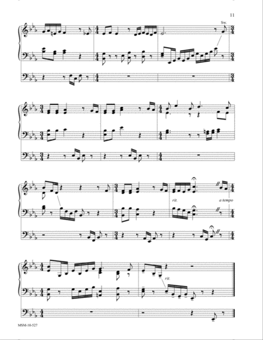 The Church's One Foundation (Suite on Aurelia) Organ scores gallery preview page 7