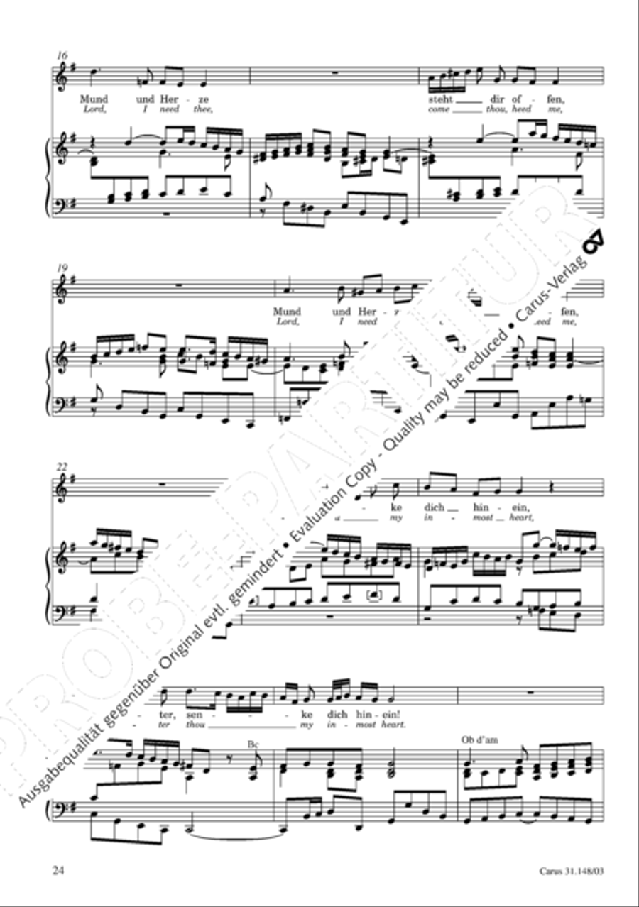 Give to the Lord glory due the Master (Bringet dem Herrn Ehre seines Namens) 4-Part scores gallery preview page 25