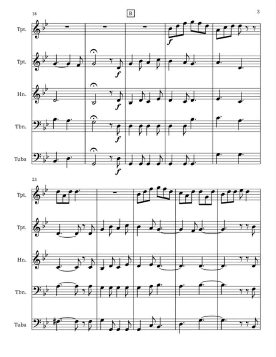 Traditional Basque Carol Traditional Basque Carol Small Ensemble scores gallery preview page 3