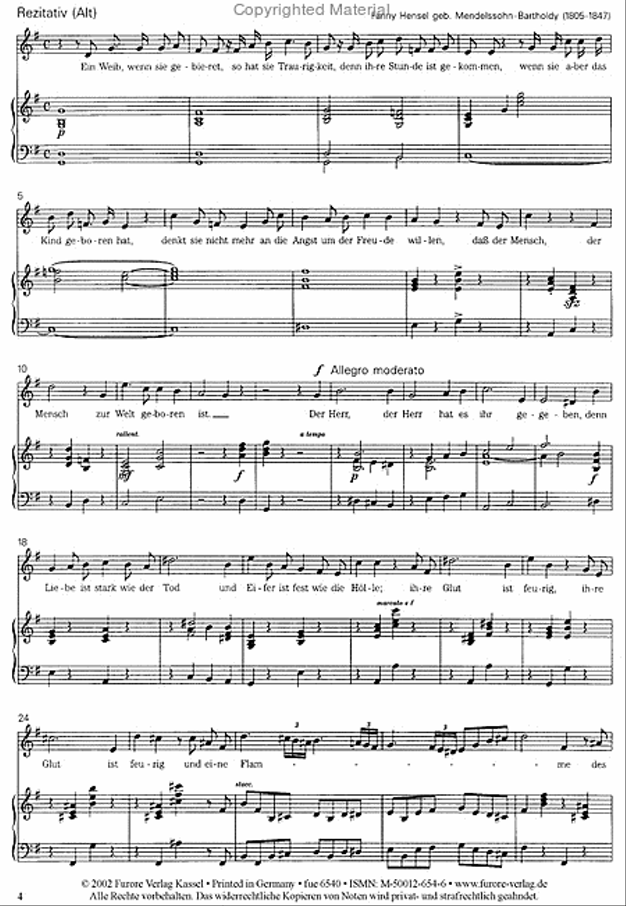 Arie: ,,O dass ich tausend Zungen hatte Voice Solo scores gallery preview page 2