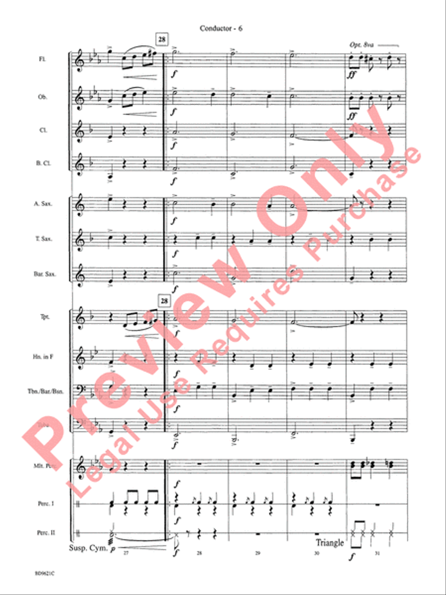 Waltz of the Flowers (from The Nutcracker Suite) Concert Band scores gallery preview page 9