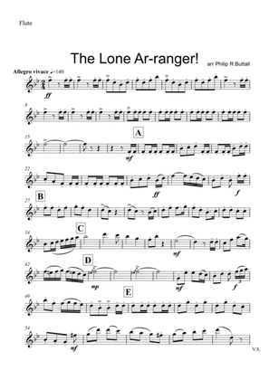 The Lone Ar-ranger! (Woodwind Quartet) - Set of Parts [x4]
