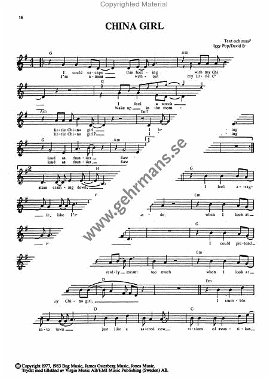 Pop 83 Piano, Vocal, Guitar scores gallery preview page 5