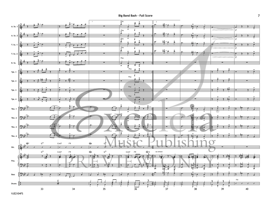 Big Band Bash (Score) Big Band scores gallery preview page 8