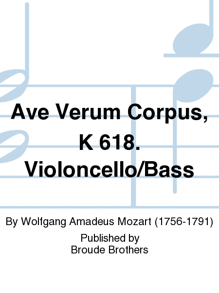 Ave Verum Corpus Violoncello/Bass