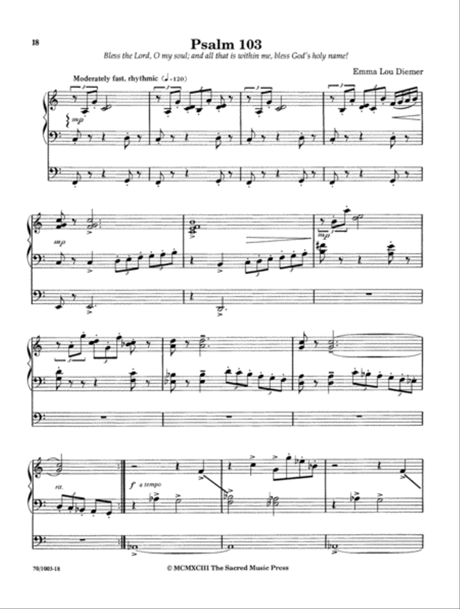 Psalms for Organ Organ Solo scores gallery preview page 11