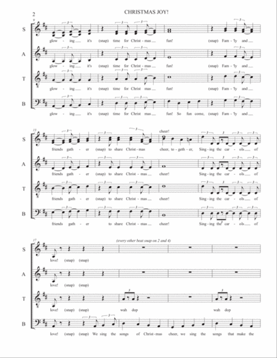 Christmas Joy 4-Part scores gallery preview page 3