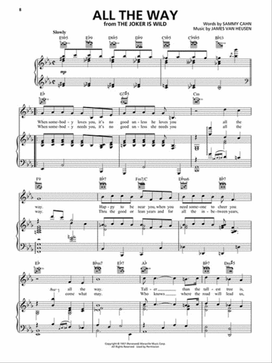 100 Most Gorgeous Songs Ever Piano, Vocal, Guitar scores gallery preview page 3