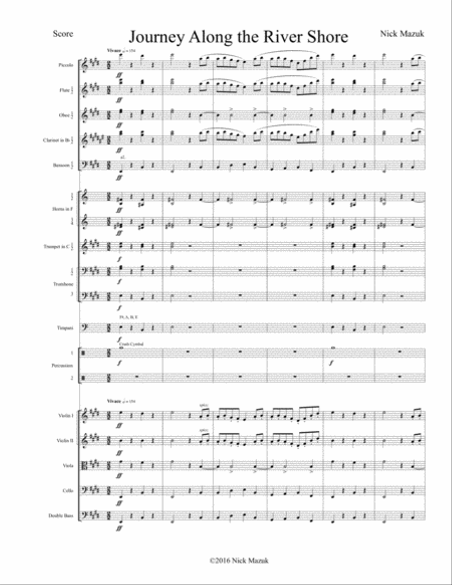 Journey Along the River Shore (score) Full Orchestra scores gallery preview page 3
