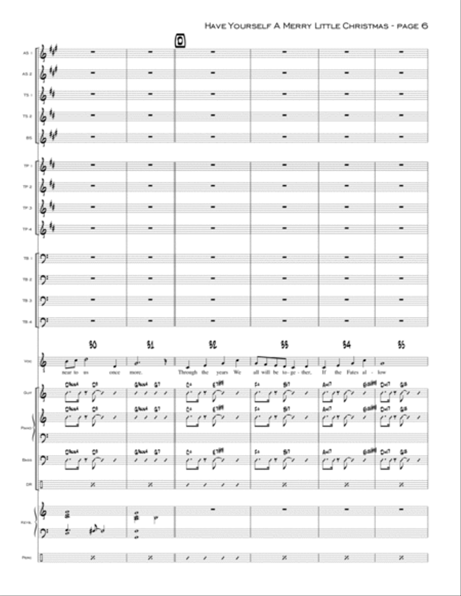 Have Yourself A Merry Little Christmas from MEET ME IN ST. LOUIS Jazz Ensemble scores gallery preview page 6