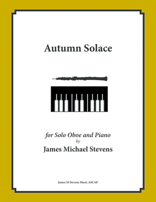 Book cover for Autumn Solace - Oboe & Piano