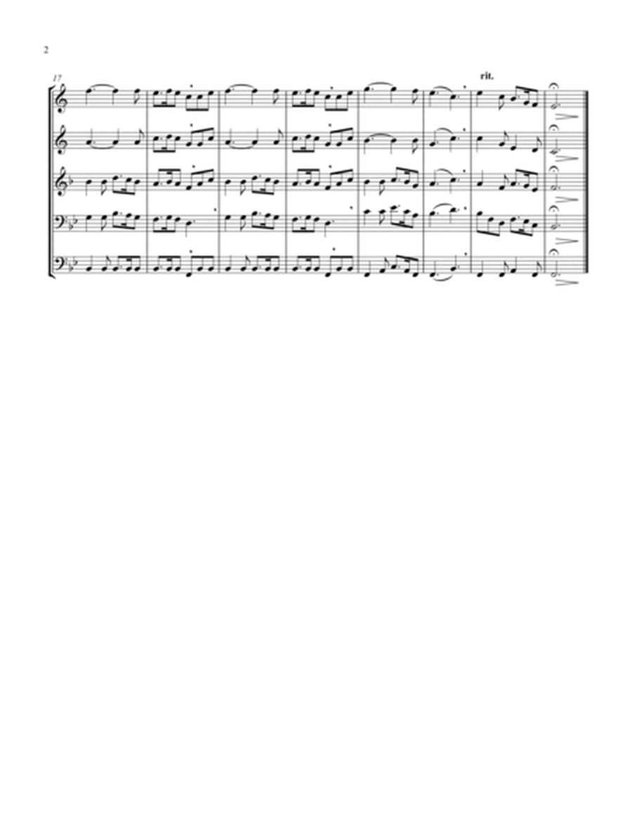 Silent Night (Bb) (Brass Quintet - 2 Trp, 1 Hrn, 2 Trb)