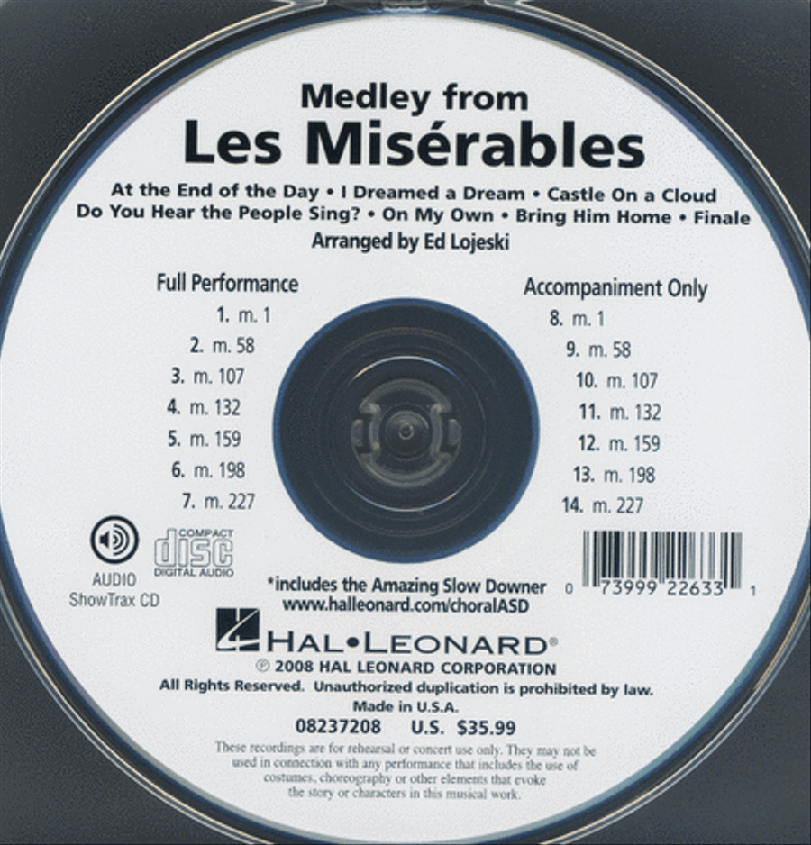 Les Misérables (Choral Medley) Choir scores gallery preview page 1