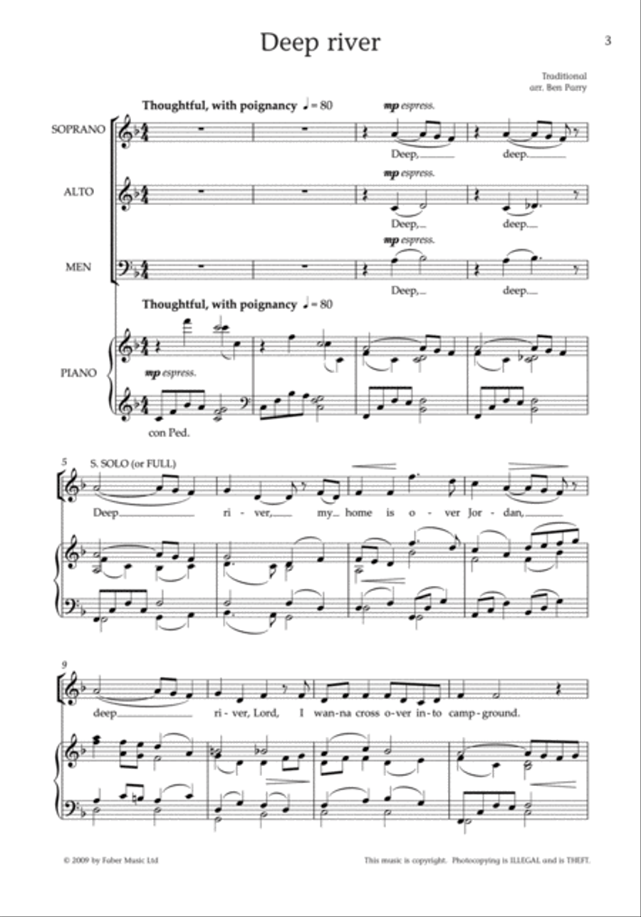 Deep River Deep River 3-Part scores gallery preview page 4