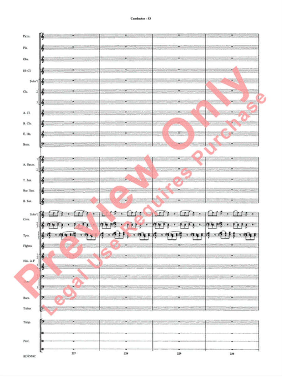 Jericho Concert Band scores gallery preview page 58