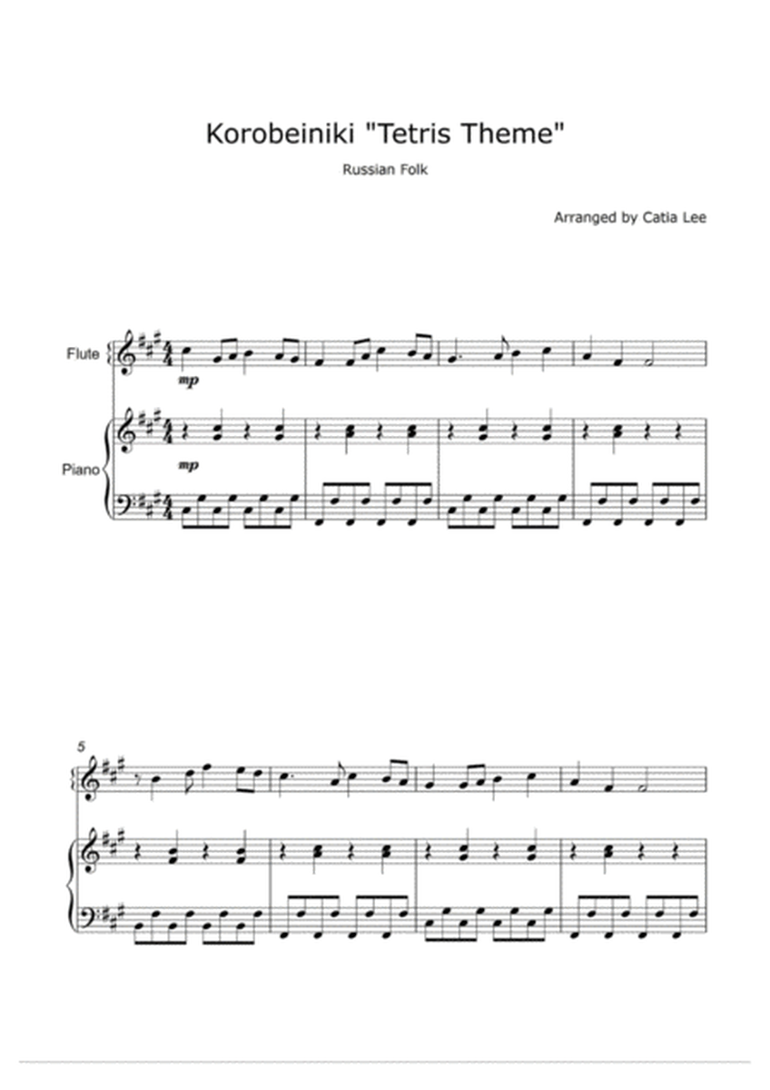 Tetris Theme for Flute and Piano Duet -F#m image number null