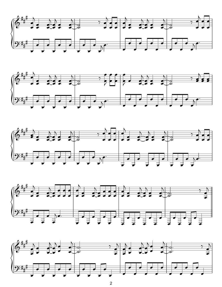 Nightbook Piano Solo scores gallery preview page 2