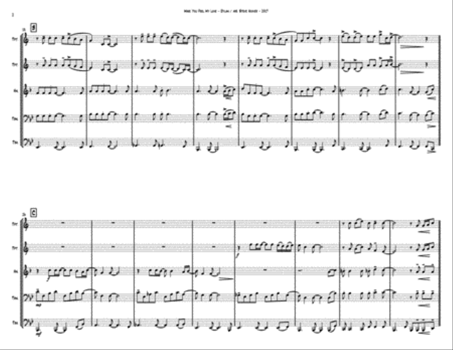 Make You Feel My Love Brass Ensemble scores gallery preview page 2