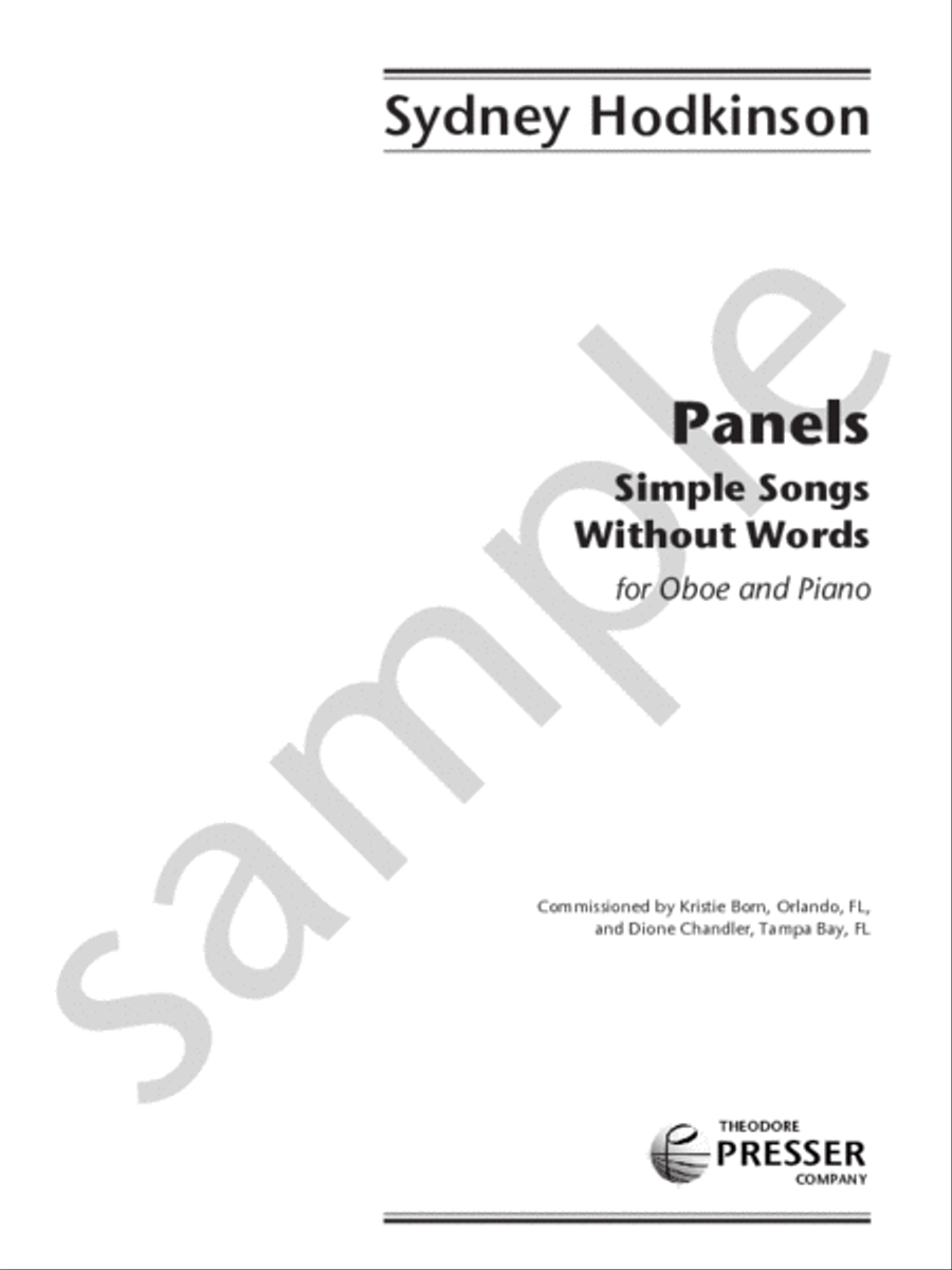 Panels Chamber Music scores gallery preview page 1