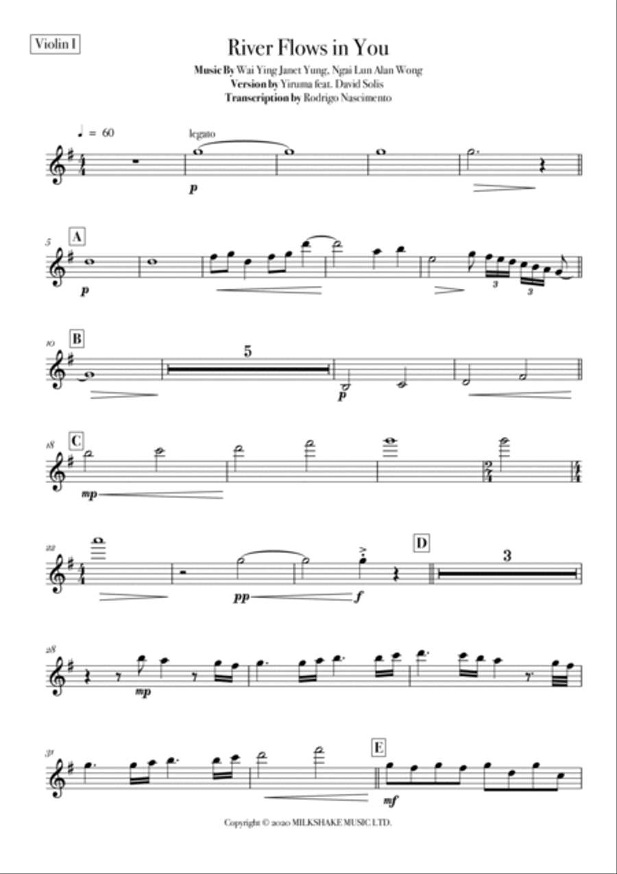 River Flows To You Ep16 Piano Quintet scores gallery preview page 6