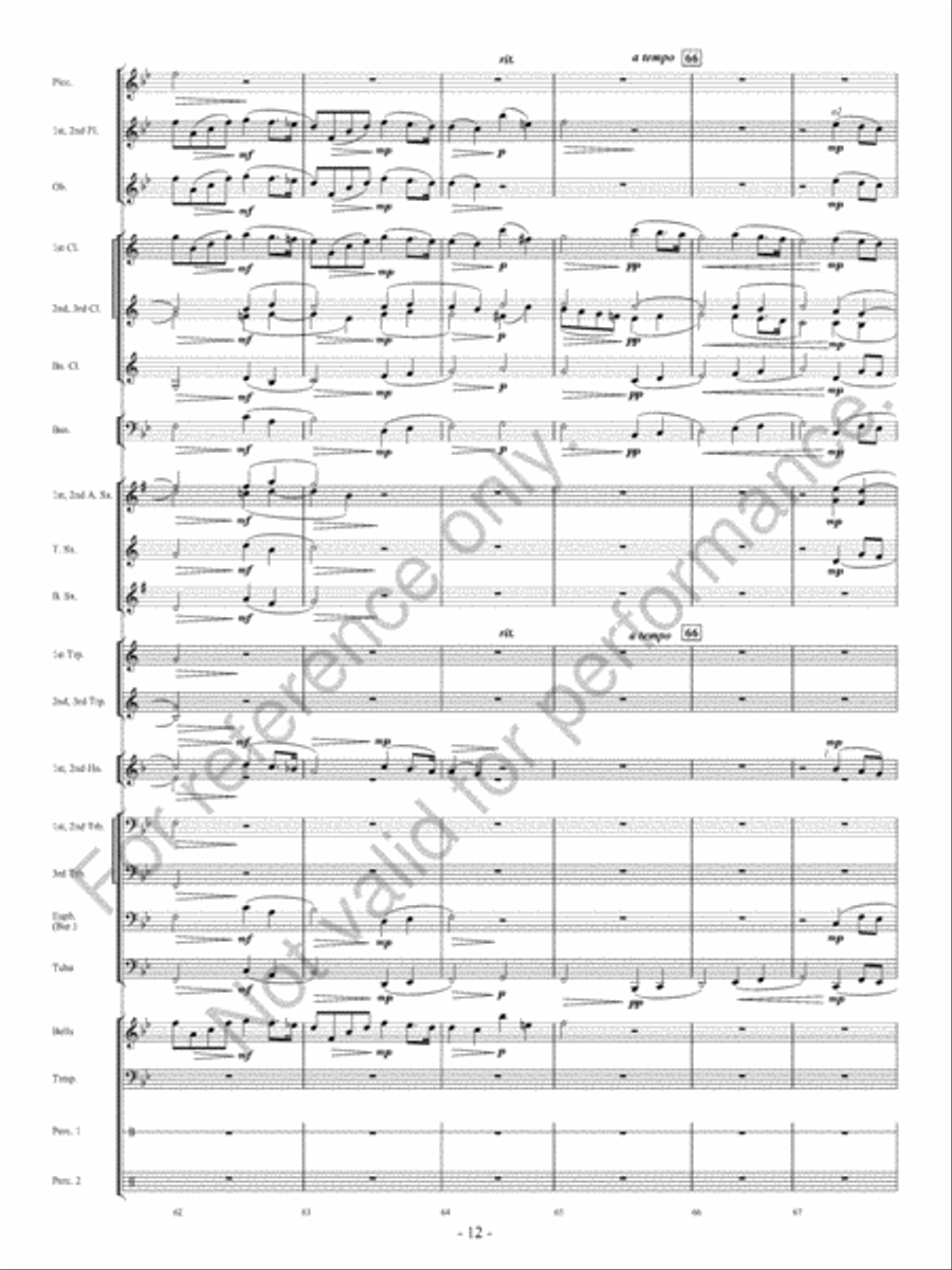 Canzoni D'Amore Concert Band scores gallery preview page 13