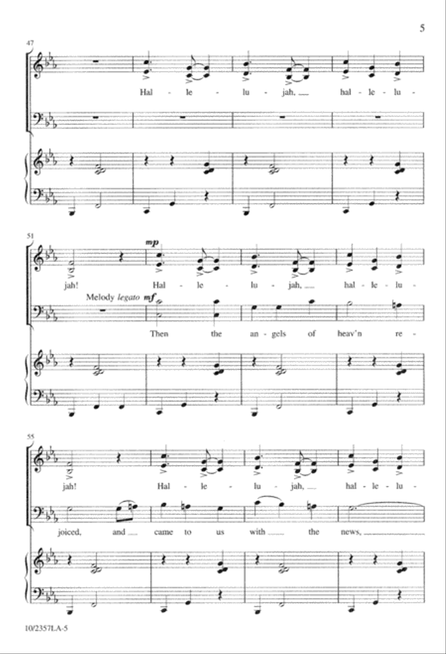 Oikan Ayns Bethlehem (The Birth In Bethlehem) 4-Part scores gallery preview page 5