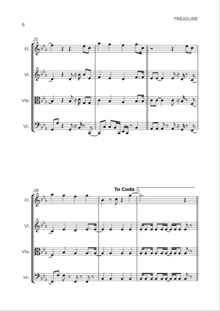 Treasure Treasure Flute scores gallery preview page 6