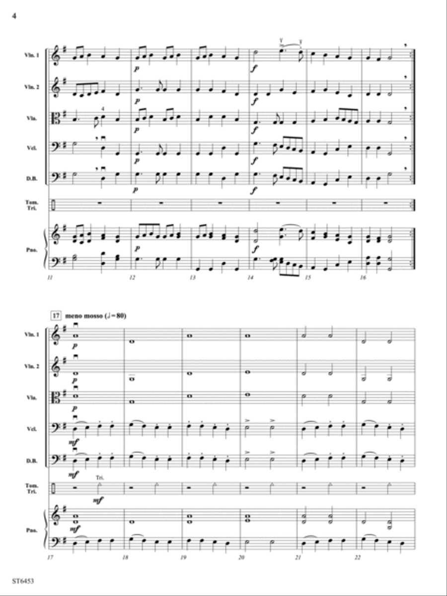 Dueling French Dances: Score String Orchestra scores gallery preview page 4