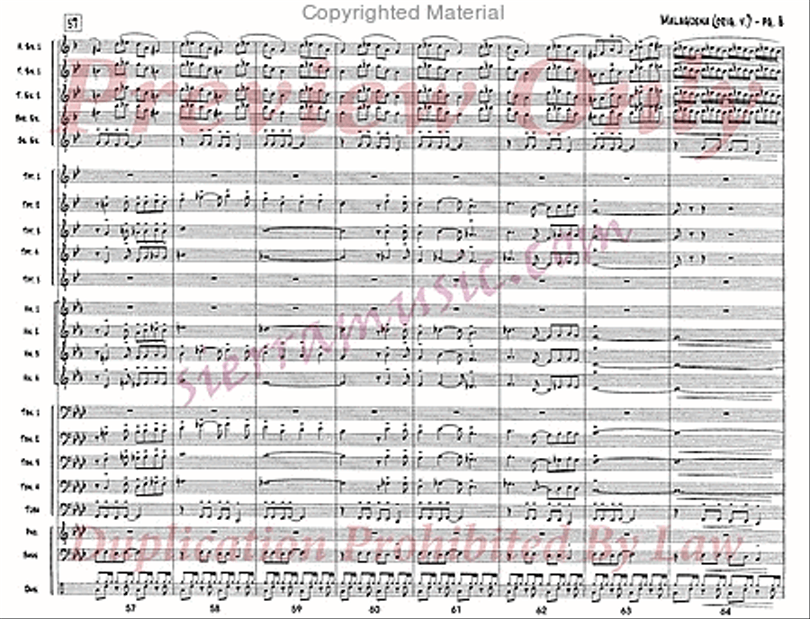 Malaguena Jazz Ensemble scores gallery preview page 9