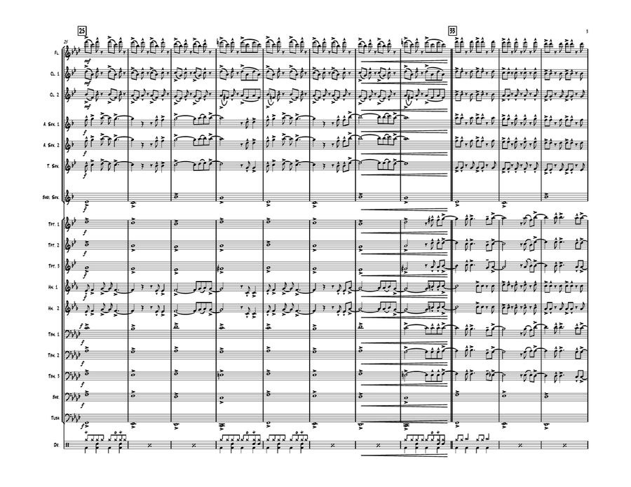 False Alarm Marching Band scores gallery preview page 4