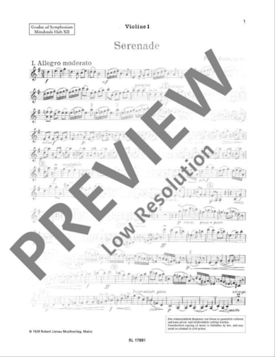 Serenade Violin scores gallery preview page 2
