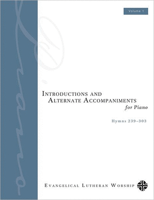 Book cover for Introductions and Alternate Accompaniments for Piano, Volume 1