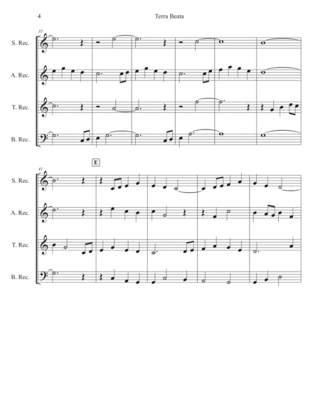 Terra Beata ("This is My Father's World") for Recorder Ensemble image number null