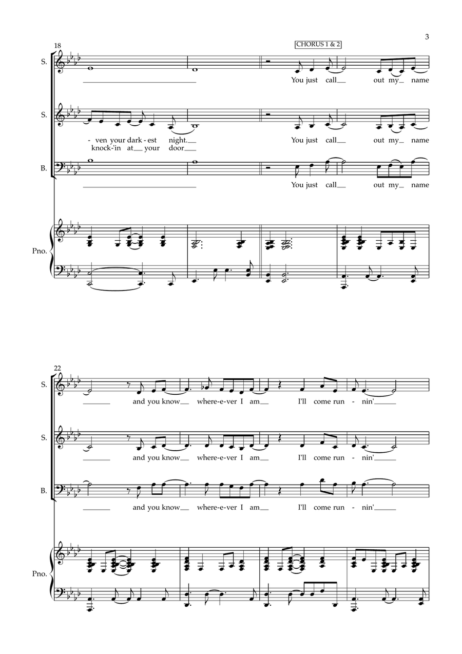You've Got A Friend You've Got A Friend 3-Part scores gallery preview page 3