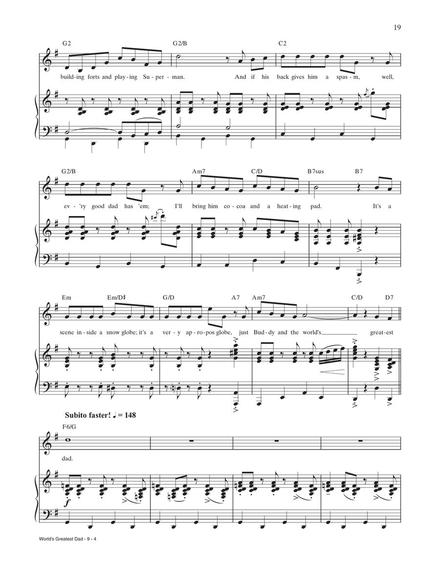 World's Greatest Dad (from Elf: The Musical) World's Greatest Dad (from Elf: The Musical) Voice scores gallery preview page 4