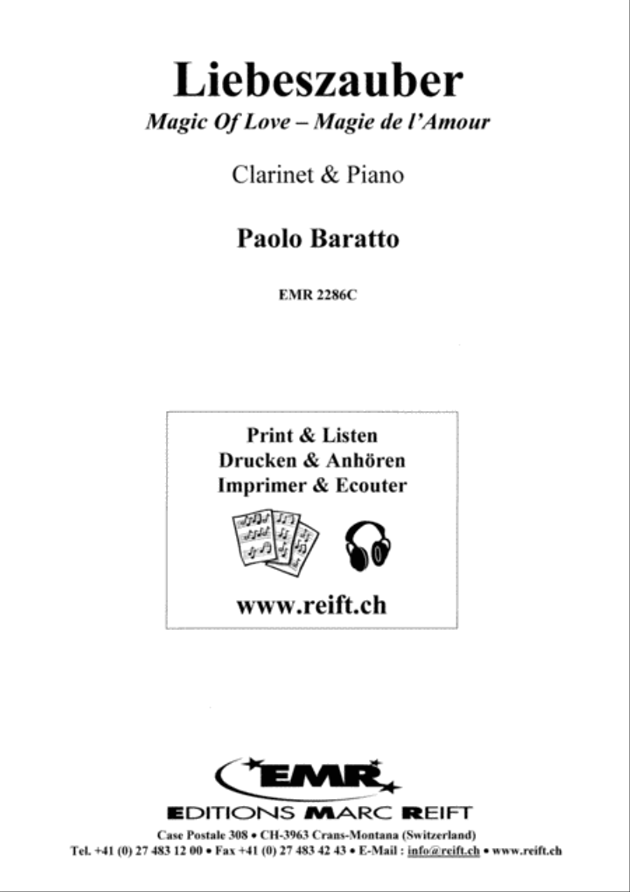 Liebeszauber Clarinet Solo scores gallery preview page 2