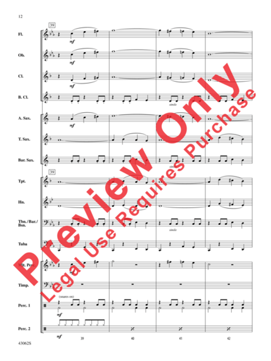 Planet X Concert Band scores gallery preview page 13