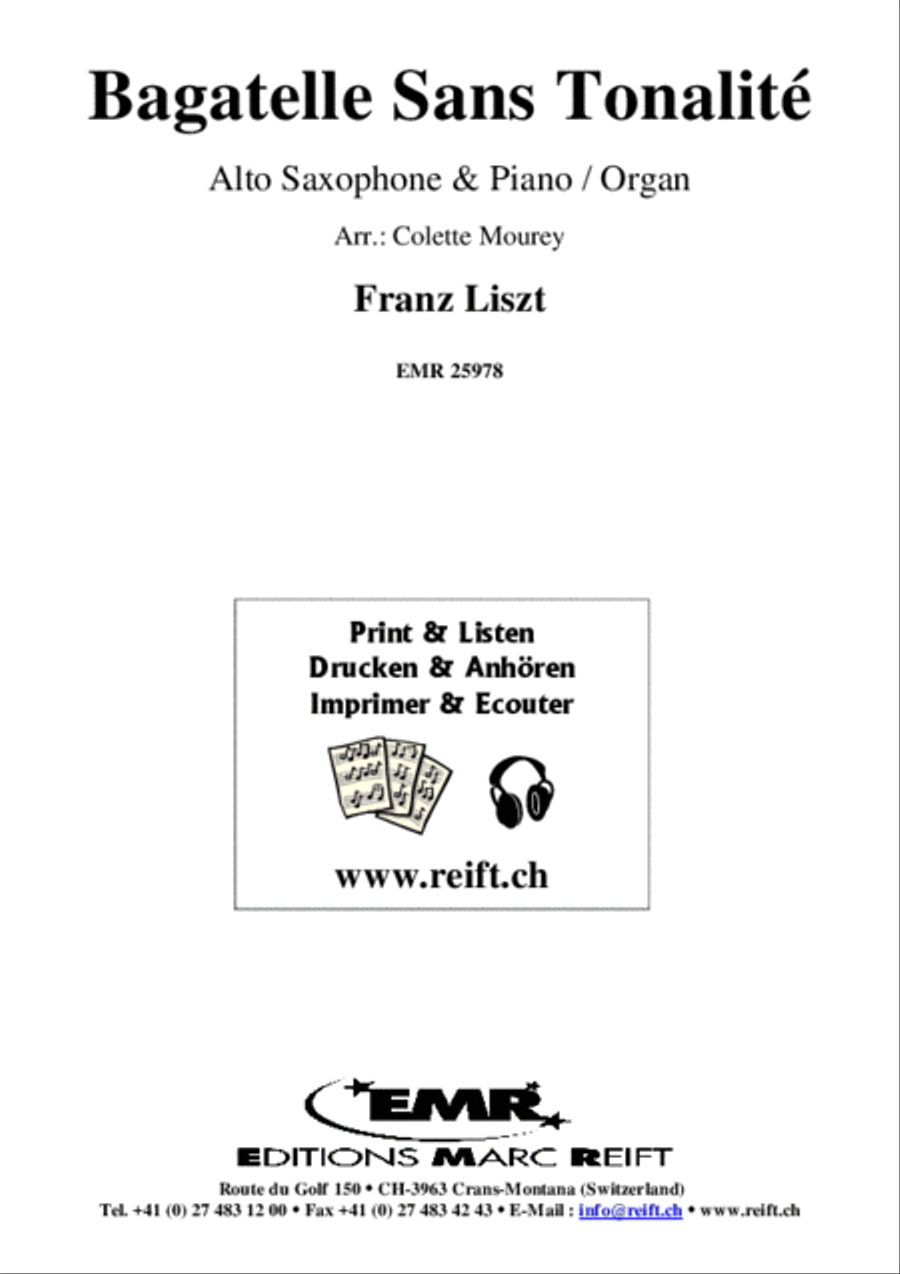 Bagatelle Sans Tonalite Alto Saxophone scores gallery preview page 2