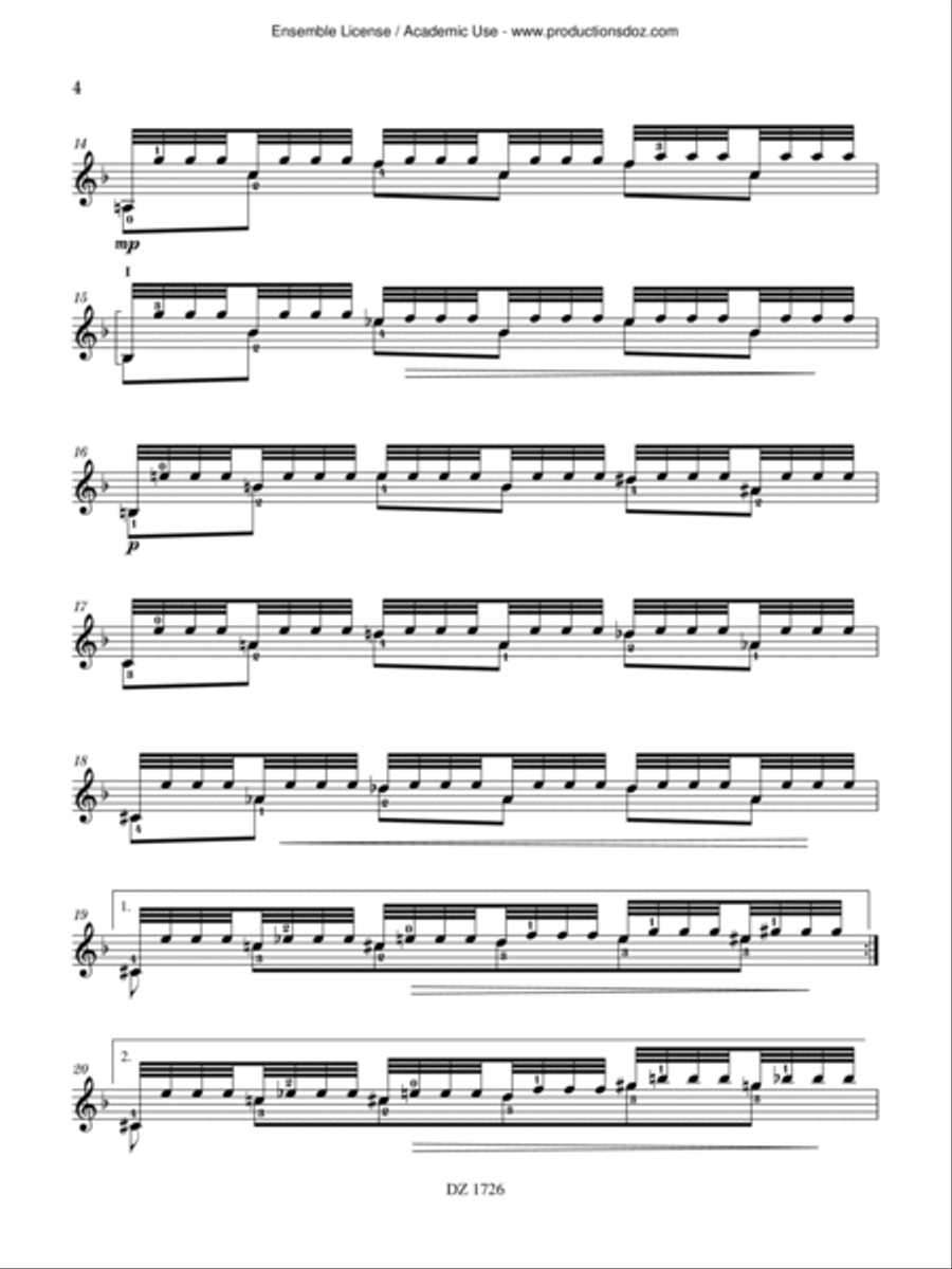 Seascapes Classical Guitar scores gallery preview page 5