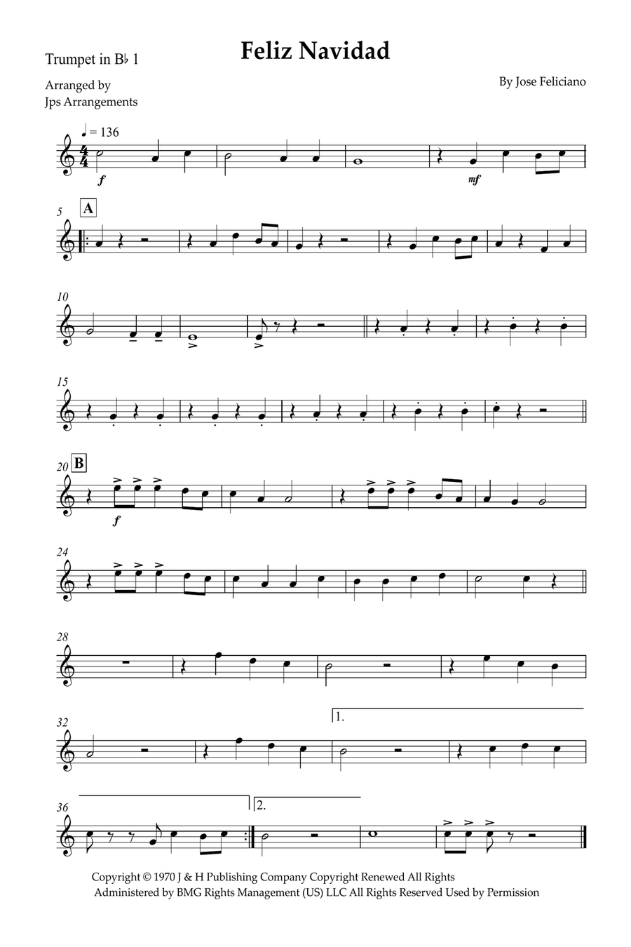 Feliz Navidad Feliz Navidad Brass Quartet scores gallery preview page 5