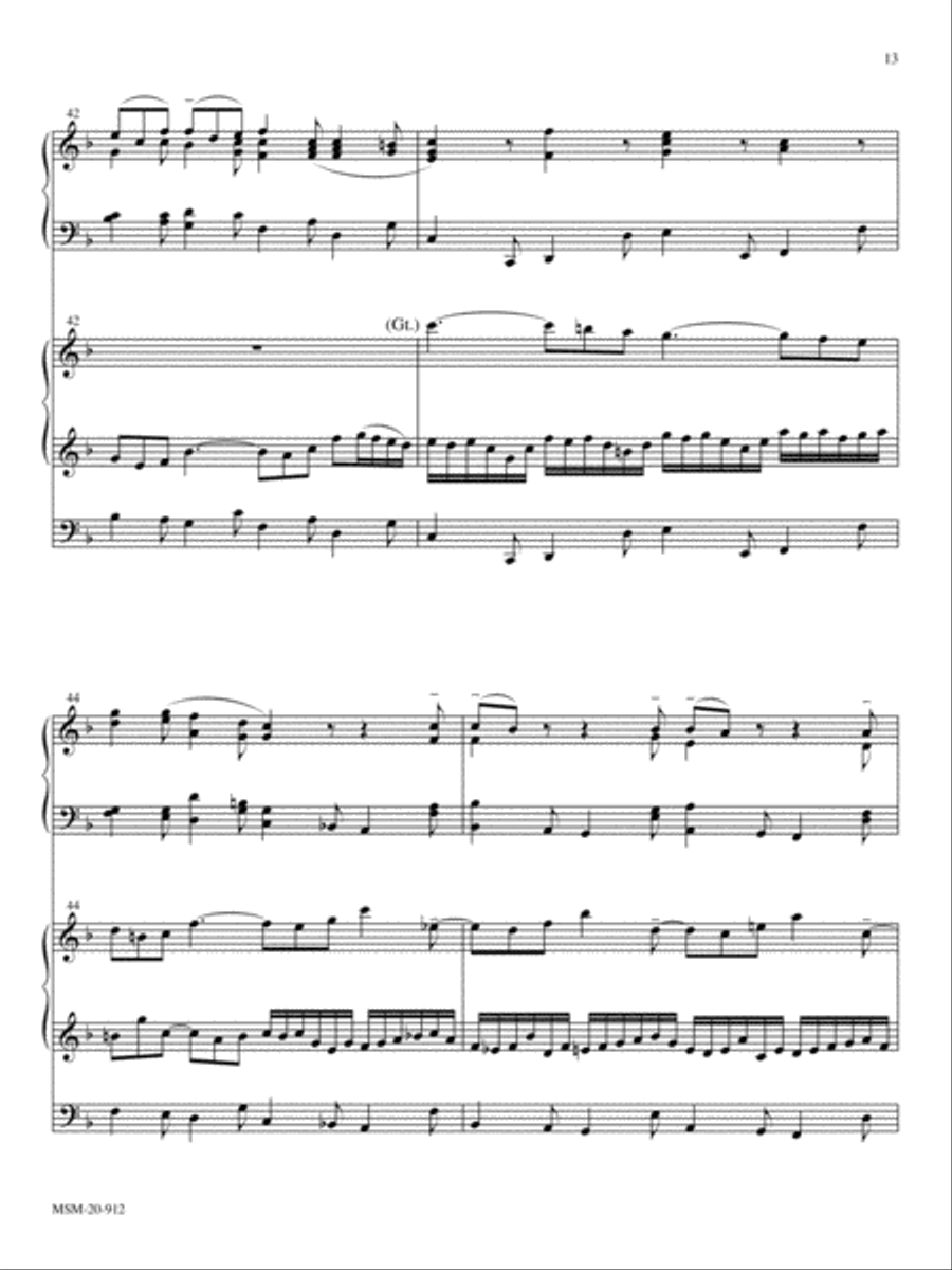 Largo (from Concerto for Two Violins in D Minor) Violin scores gallery preview page 6