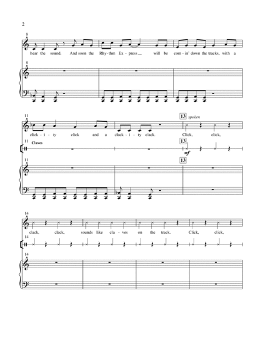 The Rhythm Express The Rhythm Express Choir scores gallery preview page 2