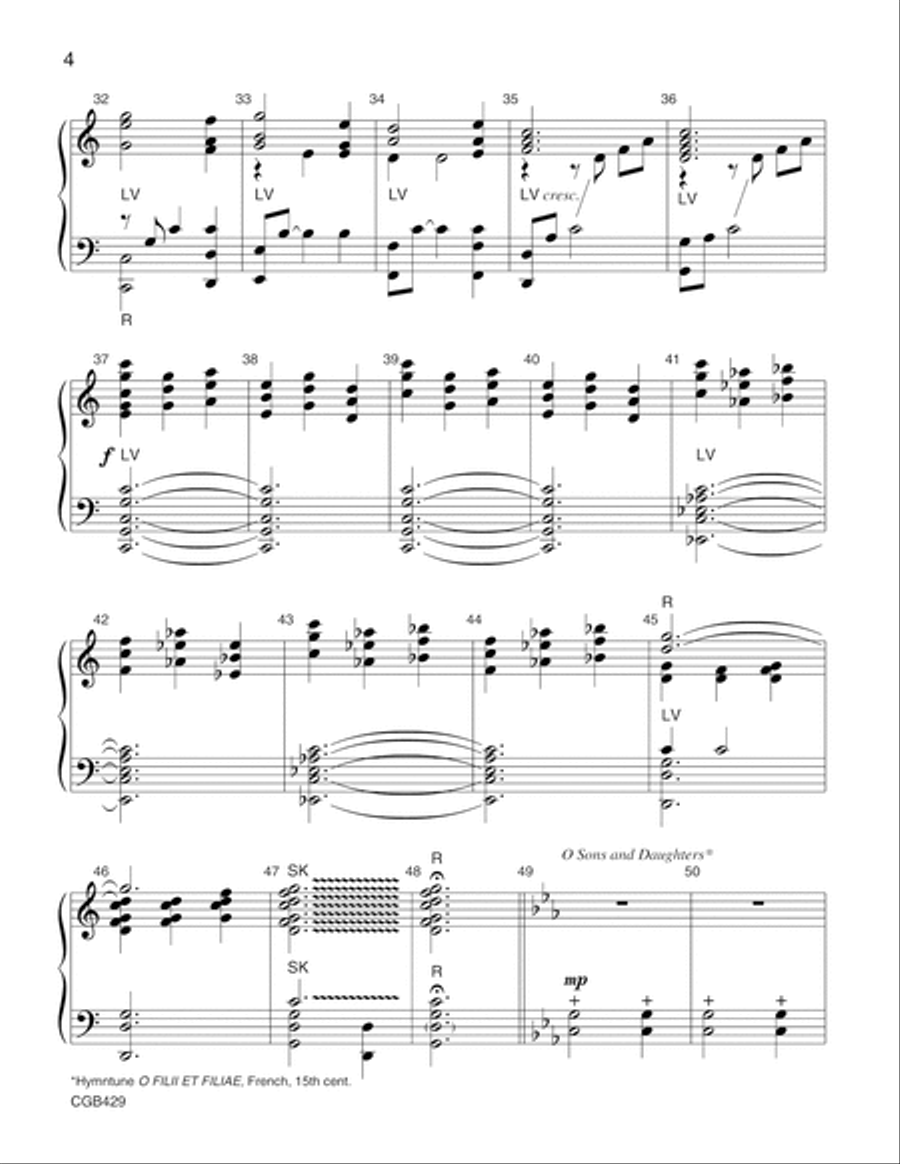 An Easter Carillon - Choir I Score Choir scores gallery preview page 4